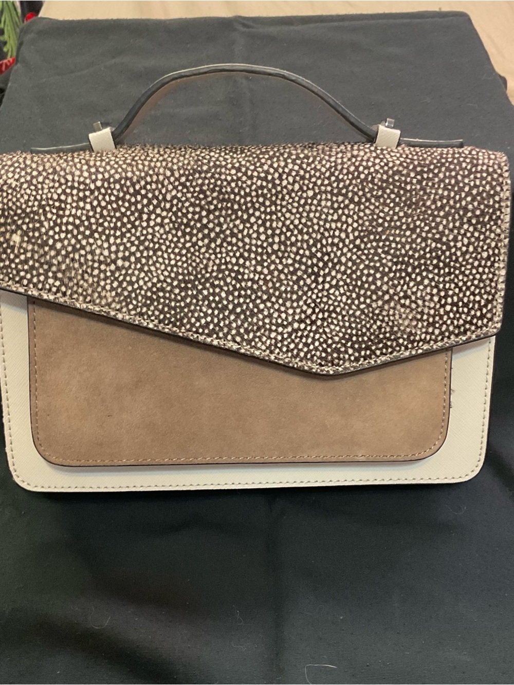 Botkier Cobble Hill Crossbody Bag - Mixed Media Suede & Calf Hair